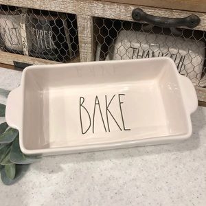 Rae Dunn BAKE Loaf Pan NEW